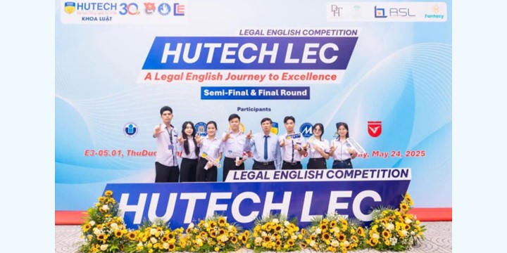 SINH VIÊN NGÀNH LUẬT KINH TẾ UFM VỚI CUỘC THI LEGAL ENGLISH COMPETITION – HUTECH LEC